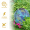 Sunnydaze Glass Mosaic Solar Garden Gazing Globe - 10"