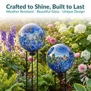 Sunnydaze 10-Inch Outdoor Glass Gazing Globe for Garden