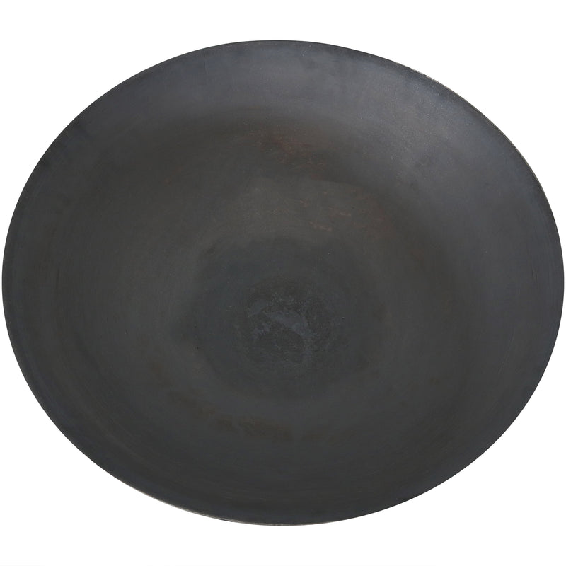 Sunnydaze Raised Cast Iron Fire Pit Bowl with Steel Finish - 22" Diameter