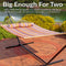 Sunnydaze 2-Person Quilted Fabric Double Hammock with Pillow