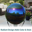 Sunnydaze Mirrored Glass Gazing Globe - 10"