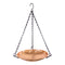 Sunnydaze Hand-Hammered Hanging Copper Bird Bath or Bird Feeder