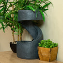 Winding Showers Tabletop Fountain on a tabletop setting
