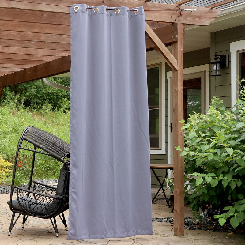 Sunnydaze Outdoor Blackout Curtain Panels with Grommet Top