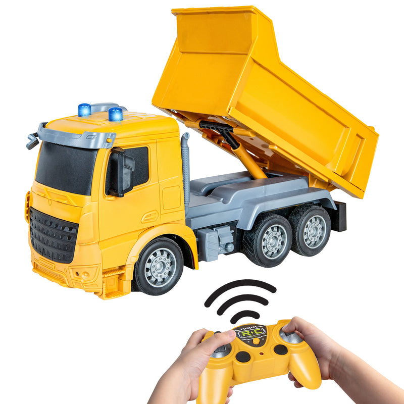 Sunnydaze Dump and Drive Light-Up Remote Control Dump Truck