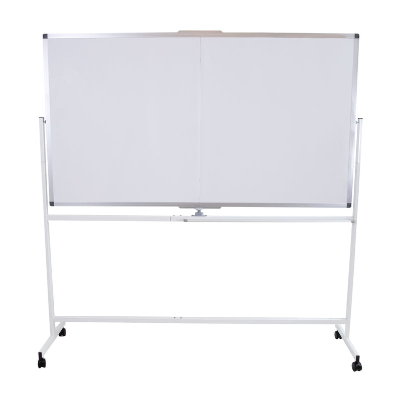 Sunnydaze Double-Sided Rolling Magnetic Whiteboard - 77" H