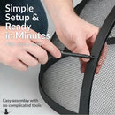 Sunnydaze Easy Access Steel Fire Pit Spark Screen