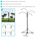 Sunnydaze 4-Arm Hanging Basket Stand with Adjustable Arms - 84" H