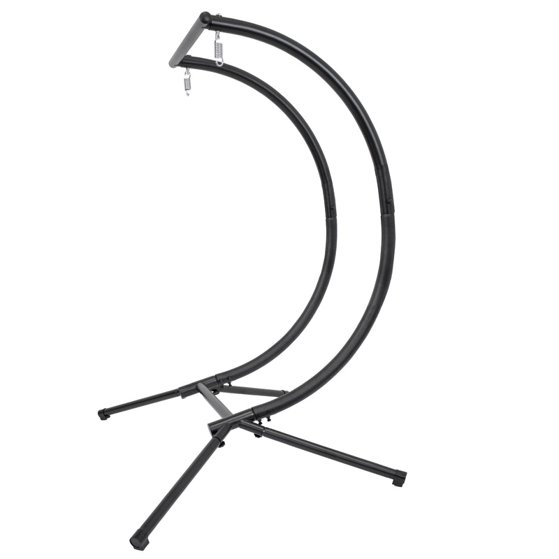 Sunnydaze Double Outdoor Egg Chair Stand - Black Steel