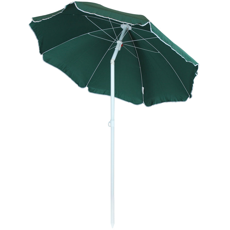 Sunnydaze Steel 5' Beach Umbrella with Tilt Function