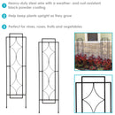 Sunnydaze 2-Piece Chic Diamonds Garden Trellis for Climbing Plants