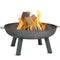 Sunnydaze Cast Iron Fire Pit Bowl with Stand - Rustic or Steel Finish