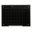 Sunnydaze Glass Whiteboard Calendar for Wall with Markers