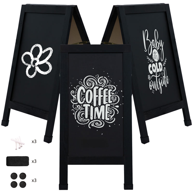 Sunnydaze 40" x 20" A-Frame Chalkboard Sign