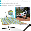 Sunnydaze 2-Person Freestanding Quilted Fabric Hammock with 15' Stand