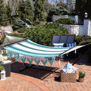 Sunnydaze Woven Double Hammock with Spreader Bars