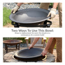 Sunnydaze Outdoor Fire Pit Bowl Replacement for DIY or Existing Stand