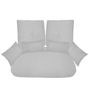 Sunnydaze Double Egg Chair Glider Cushion Replacement Set - Gray