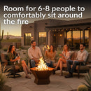 Sunnydaze Rustic Affinity Steel Fire Pit - 24"