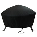 Sunnydaze Heavy-Duty Round Fire Pit Cover with Drawstring & Toggle Closure - Options Available