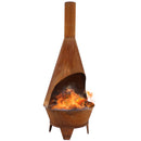 Sunnydaze 6-Foot Wood-Burning Chiminea Fire Pit - Rustic