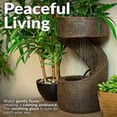 Sunnydaze 14" Winding Showers Tabletop Water Fountain