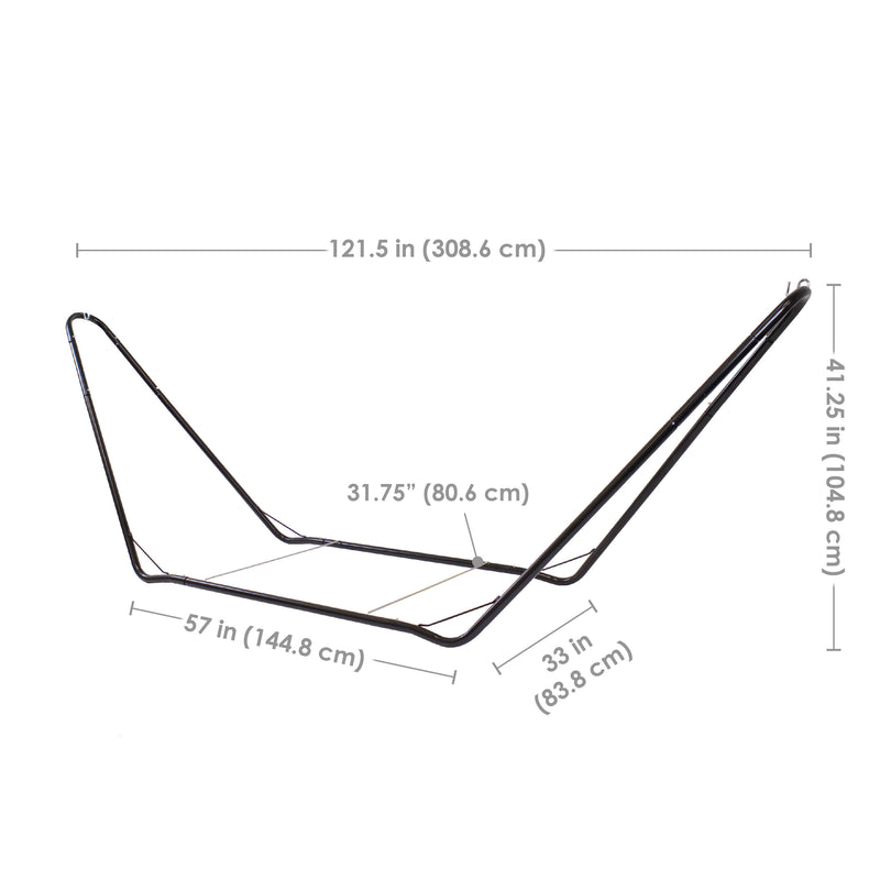 Sunnydaze 10' Portable Hammock Stand - 330-Pound Capacity