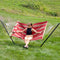 Sunnydaze Rope Hammock with 12' Steel Stand, Pad, and Pillow