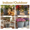 Sunnydaze Anjelica Polyresin Large Round Outdoor Planter