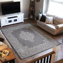 french inspired indoor area rug in Ash 7'6"x10'