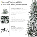 Sunnydaze Stately and Slim Artificial Christmas Tree - Unlit