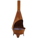 Sunnydaze Large Chiminea Outdoor Fireplace with Grill Grate