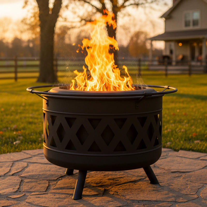 Sunnydaze Crossweave Outdoor Smokeless Fire Pit - 30