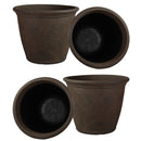 Sunnydaze Anjelica Polyresin Large Round Outdoor Planter