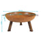 Sunnydaze Rustic Cast Iron Fire Pit Bowl with Stand