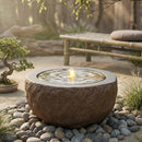 Sunnydaze Polystone Outdoor Bubble Fountain