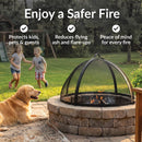 Sunnydaze Easy Access Steel Fire Pit Spark Screen