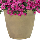 Anjelica Planter - 15.25 in (38 cm) - Beige, on a white background