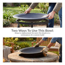 Sunnydaze Outdoor Fire Pit Bowl Replacement for DIY or Existing Stand