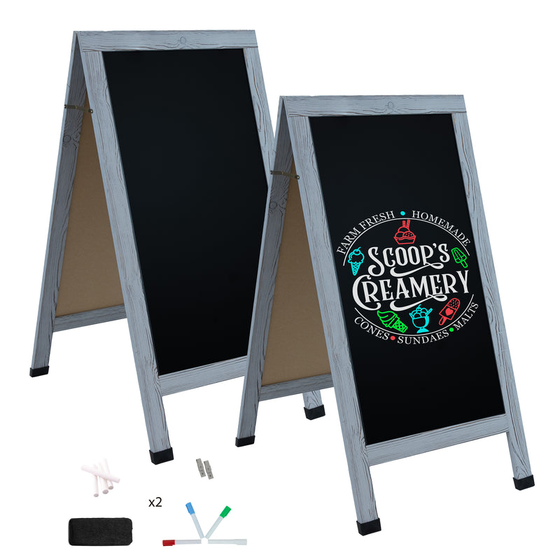 Sunnydaze 48" x 24" A-Frame Chalkboard Sign