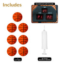 Sunnydaze Folding Indoor 2-Player Arcade Basketball Game with Electronic Scorer and 8 Game Modes