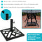 Sunnydaze Modern Geometric Cast Iron Patio Umbrella Base - 17" Square