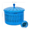 Sunnydaze Embossed Metal Garden Hose Holder Pot with Lid - Blue Patina