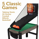 Sunnydaze 2-Player 5-in-1 Multi-Game Table - 45"