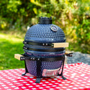 Sunnydaze Kamado Portable Charcoal Grill and Smoker with Stand