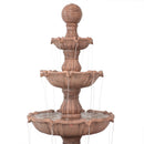 Sunnydaze Large Tiered Ball Outdoor Fountain - 80" H