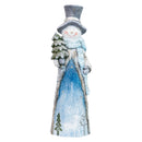 Sunnydaze Frosty with Tree Indoor Snowman Christmas Decoration - 26" H