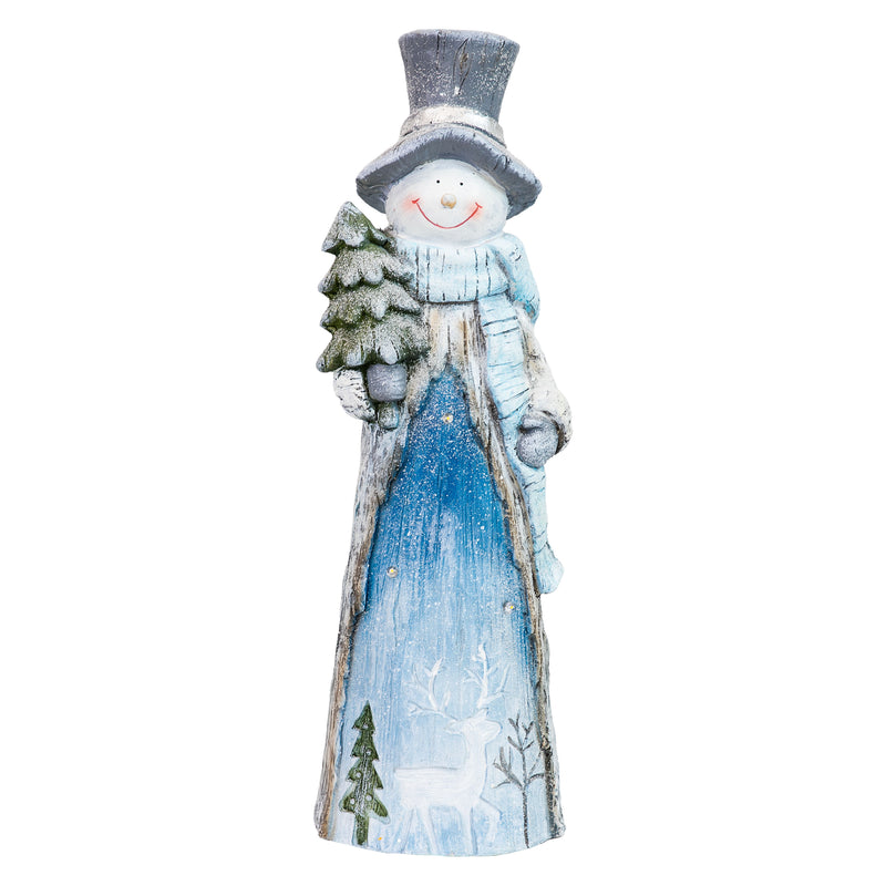 Sunnydaze Frosty with Tree Indoor Snowman Christmas Decoration - 26" H