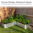 Sunnydaze Galvanized Steel Raised Garden Bed