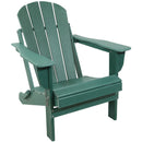 Sunnydaze Folding Adirondack Chair - 300-Pound Capacity - 34.5” H